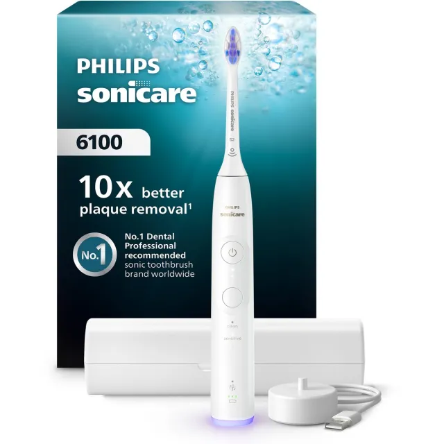 Philips Sonicare 6100 HX7400/06 elektrische tandenborstel wit