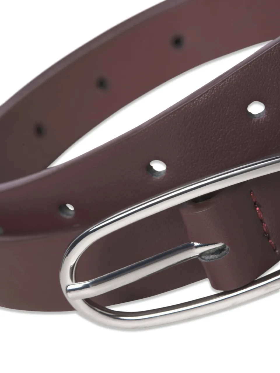 JJXX GIRL JXJESSICA imitatieleren riem donkerrood met gouden gesp, foto 3