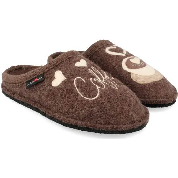 Haflinger Flair Coffee Time - Pantoffels, bruin
