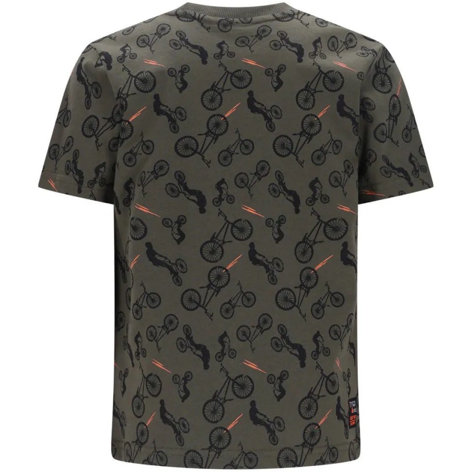 TYGO & vito jersey t-shirt olijfgroen, foto 3