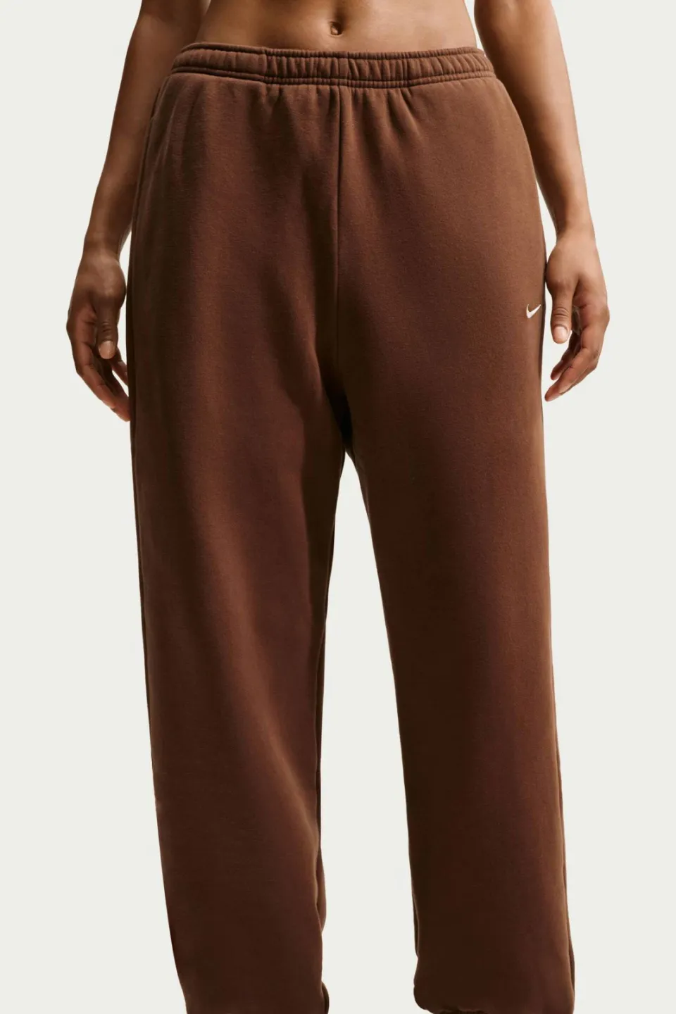 Nike Studio Fleece trainingsbroek bruin, foto 3