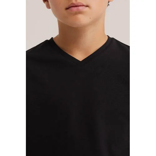 WE Fashion Fundamentals basic t-shirt zwart, foto 4