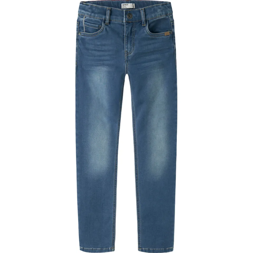 NAME IT KIDS slim fit jeans NKMTHEO stonewashed medium blue denim, foto 2