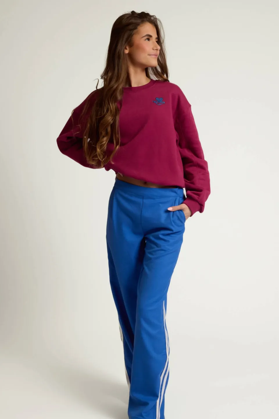 LOOXS 10sixteen wide leg pantalon blauw, foto 6