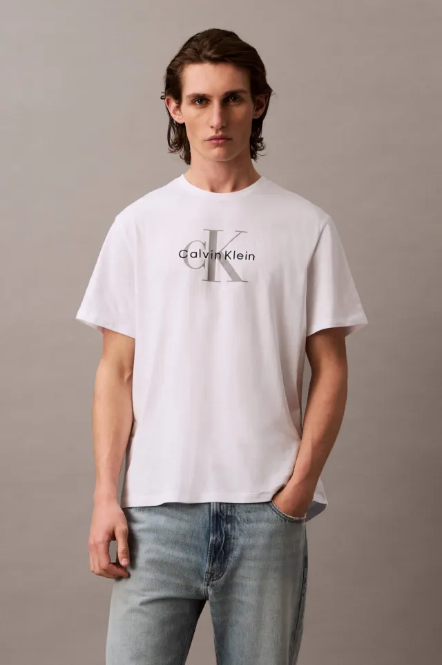 Calvin Klein JEANS oversized T-shirt wit Brilliant White