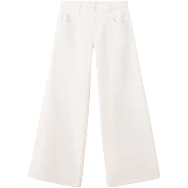 Mango TEEN low waist wide leg jeans - wit