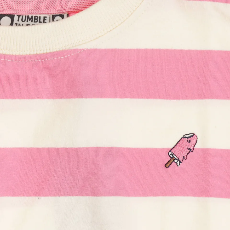 Tumble 'n Dry gestreepte T-shirt roze, foto 4