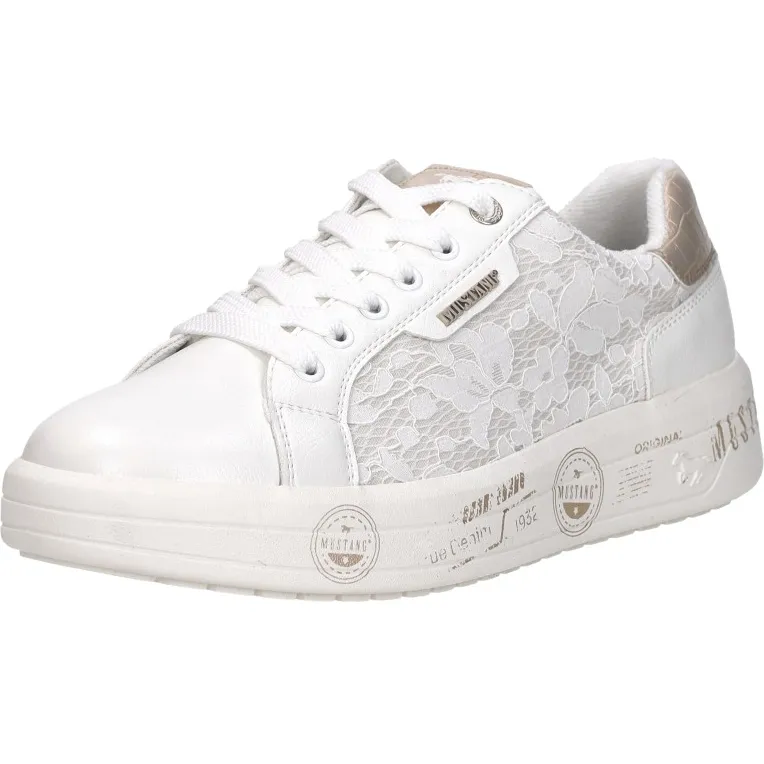 Mustang sneakers laag wit, foto 3