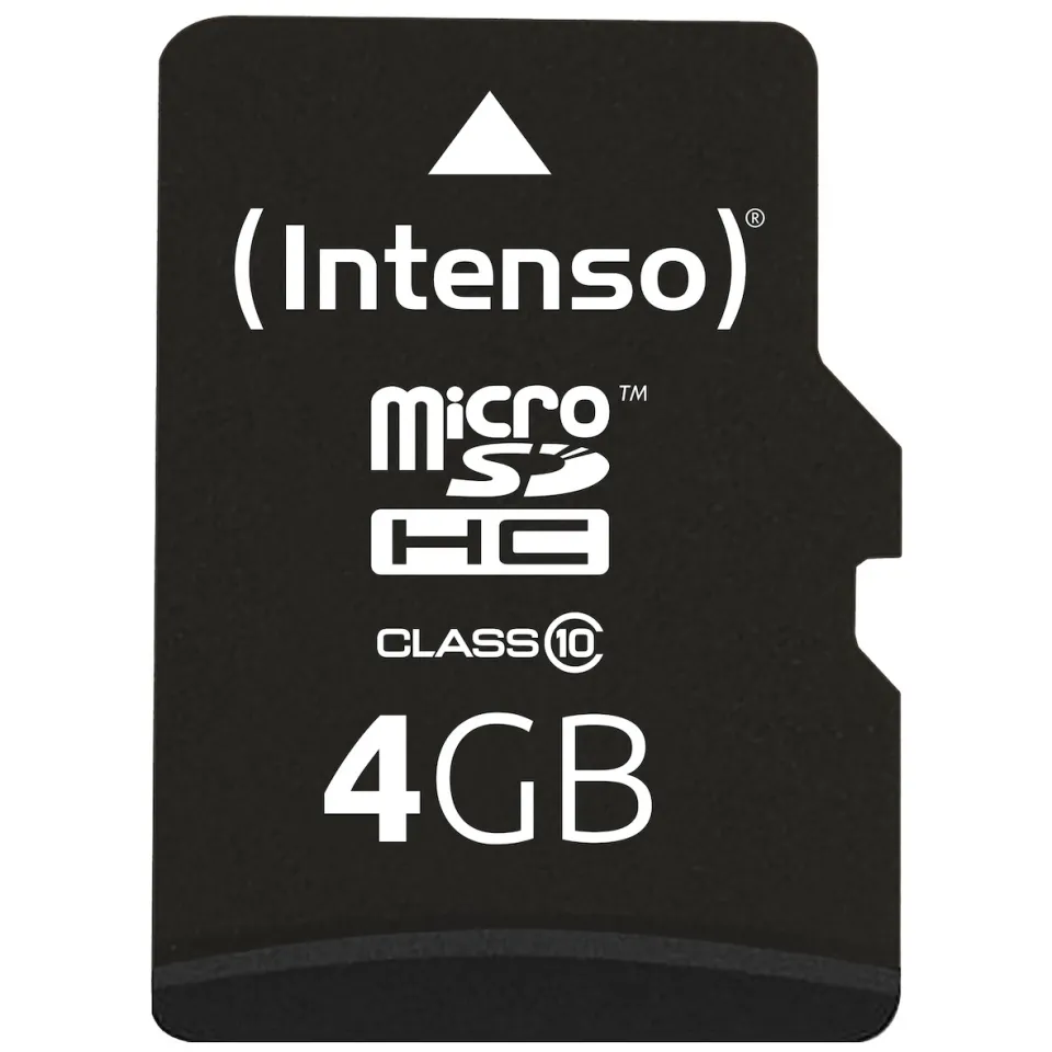 Intenso microSDHC 4GB geheugenkaart zwart, foto 2