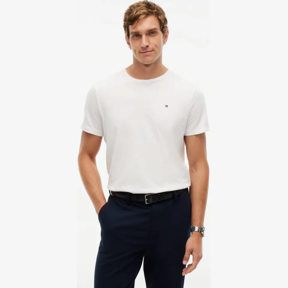 Tommy Hilfiger regular T-shirt ecru Ivory Petal