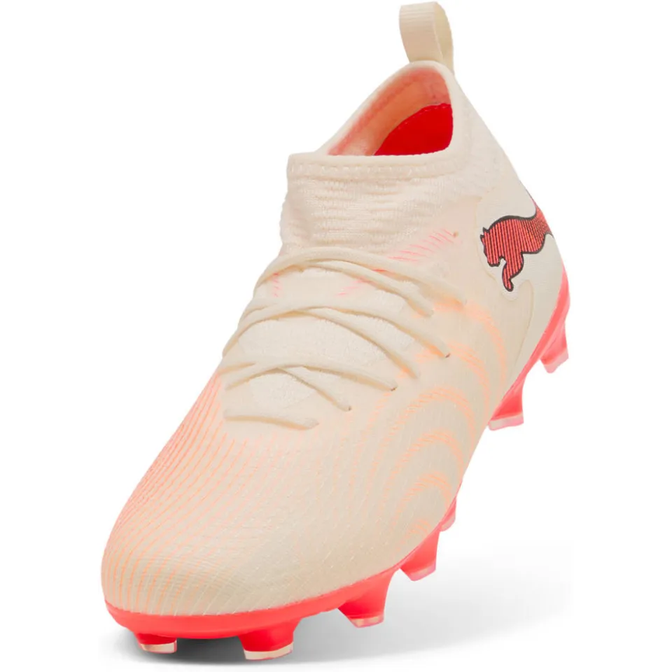 Puma Future 9 Match junior imitatieleren voetbalschoenen - beige/rood, foto 6