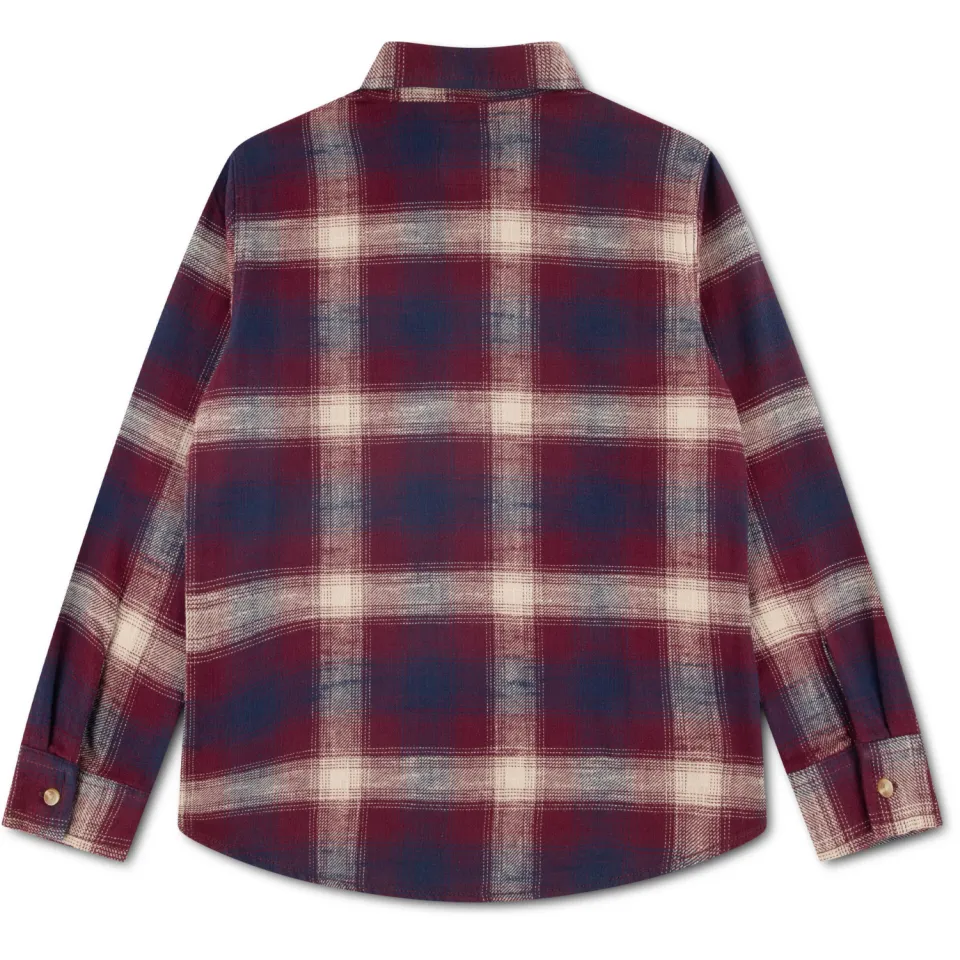 Levi's Kids geruit casual overhemd - donkerrood, foto 2