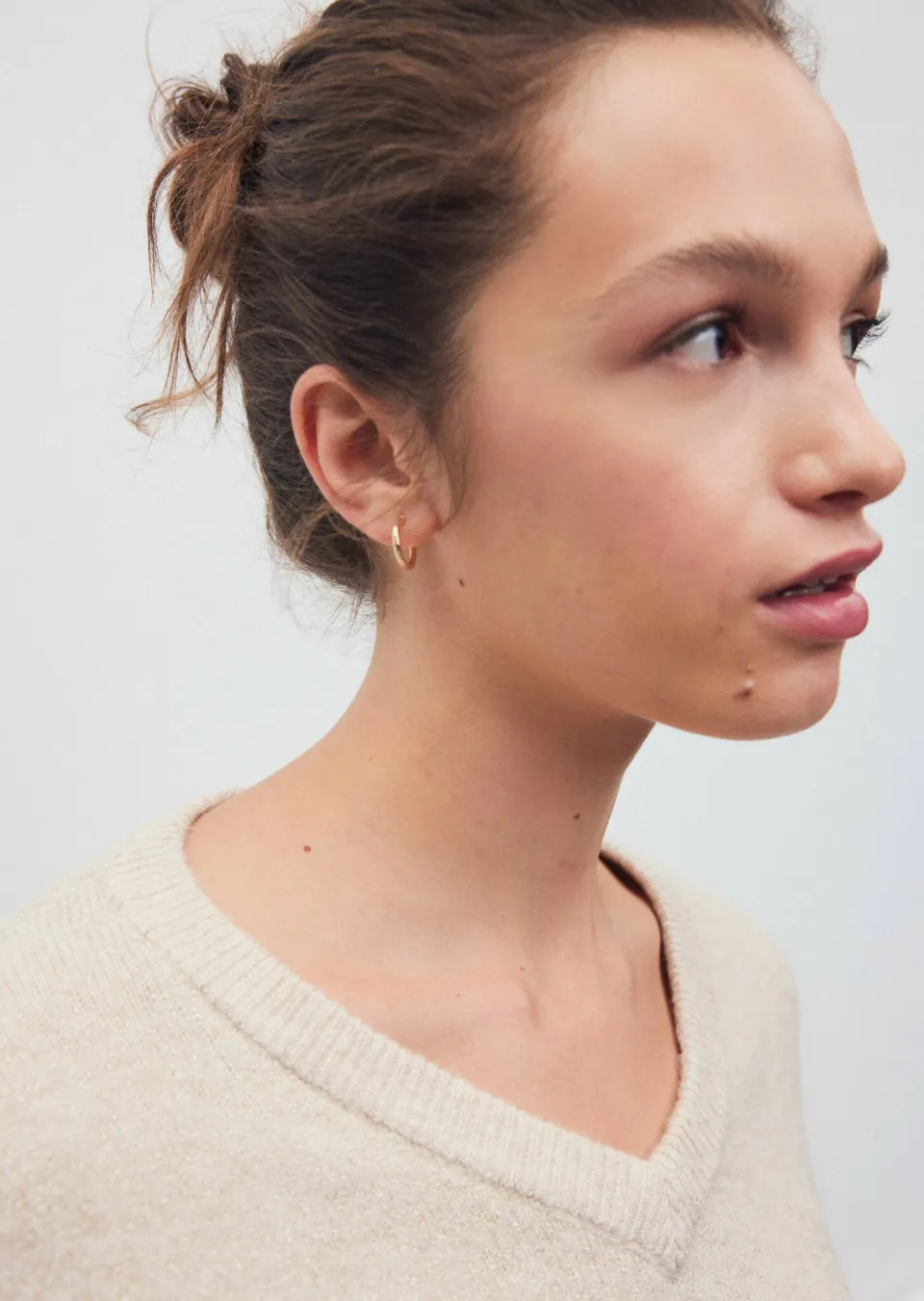 Mango TEEN gebreide trui - lichtbeige, foto 4