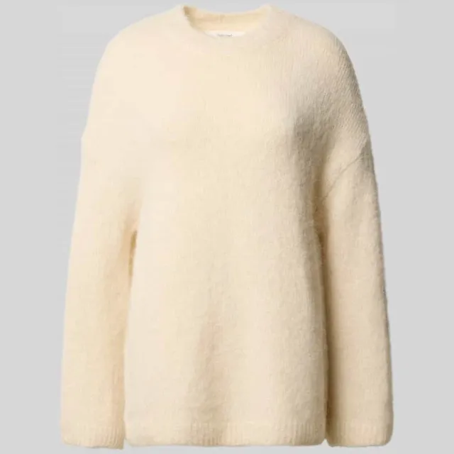 SELECTED WOMEN Oversized gebreide pullover van alpacamix, model 'GABRIELLA' Gebroken wit