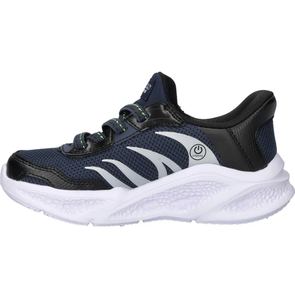 Skechers Hands Free Slip-In S-Lights sneakers met lichtjes donkerblauw, foto 4