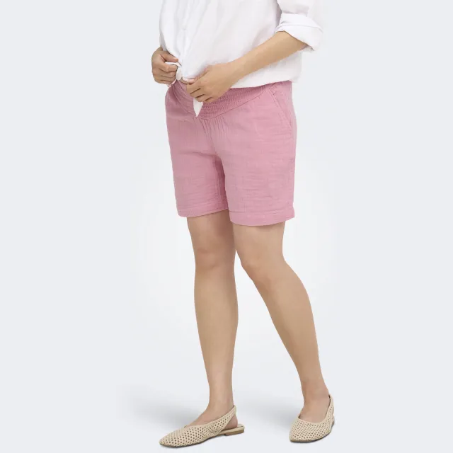 Only Maternity zwangerschaps casual short roze, foto 5