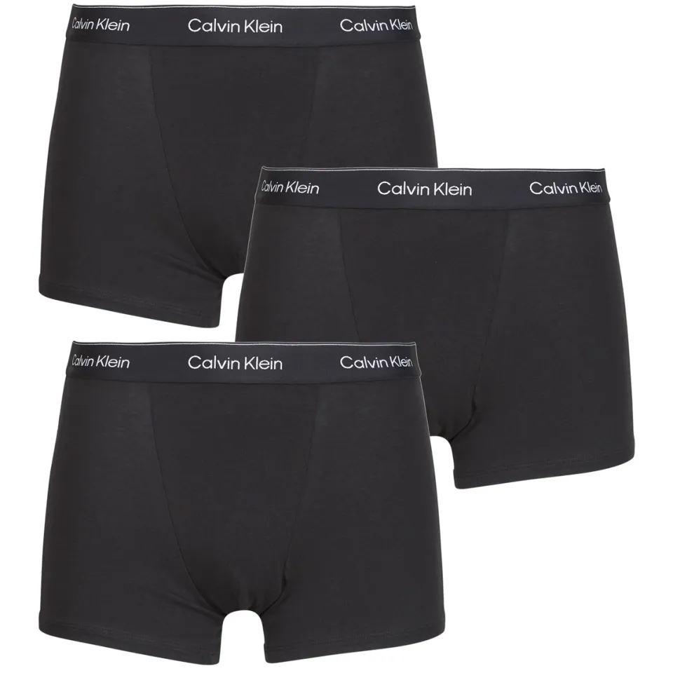 Calvin Klein Relaxed Cotton Stretch trunk boxershorts zwart (3-pack)