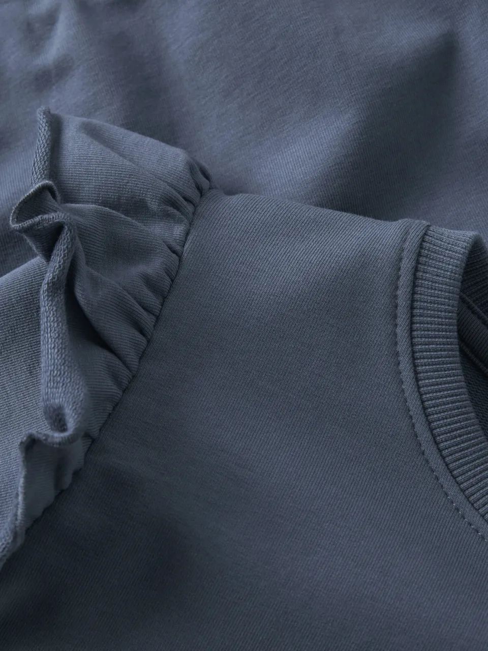 NAME IT MINI sweater met ruches - blauw, foto 3