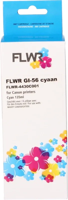 FLWR Canon GI-56C cyaan (Huismerk (compatible))
