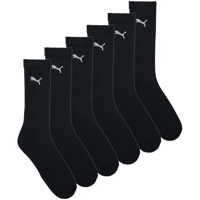 Puma Crew Sock sokken zwart (6 paar)