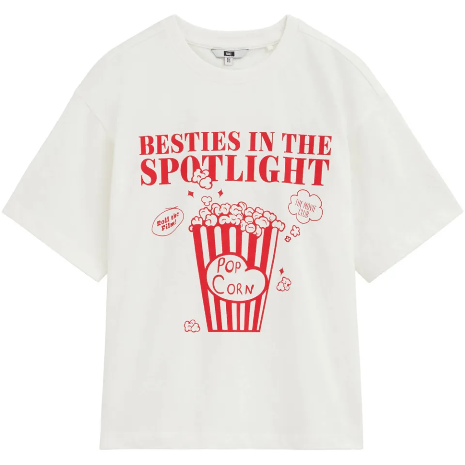 WE Fashion t-shirt met print wit rood, foto 2