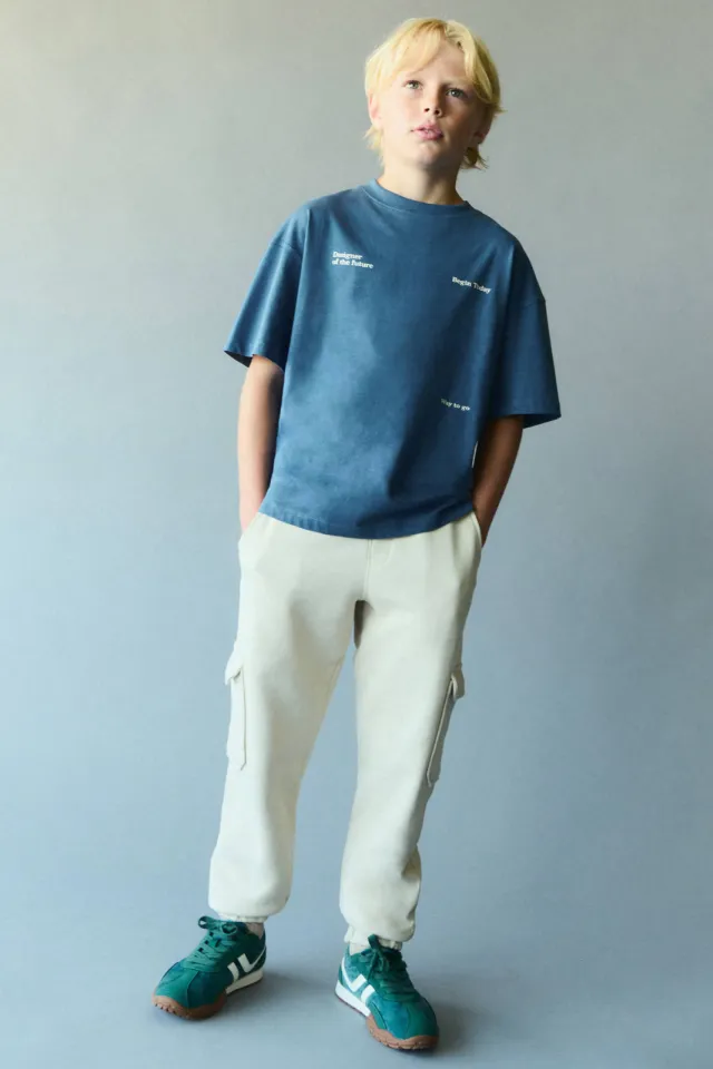 Mango cargobroek ecru