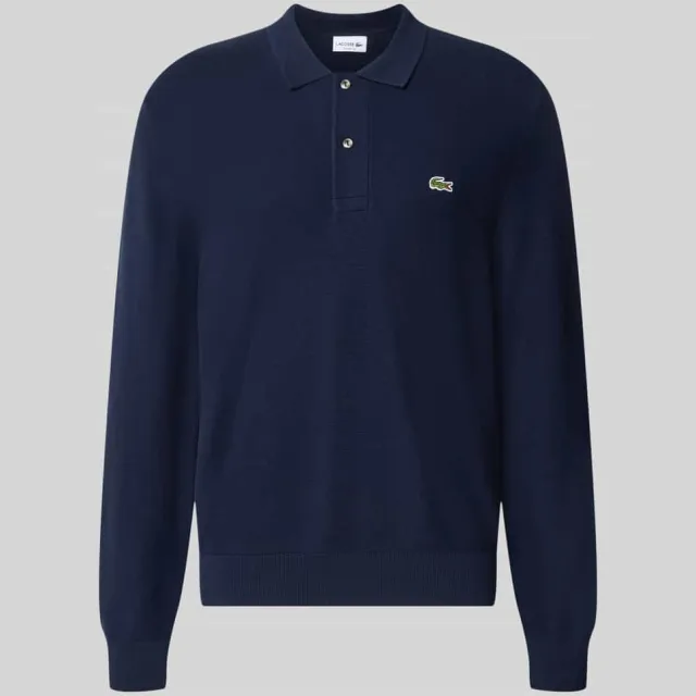 Lacoste klassiek fit poloshirt van puur katoen donkerblauw