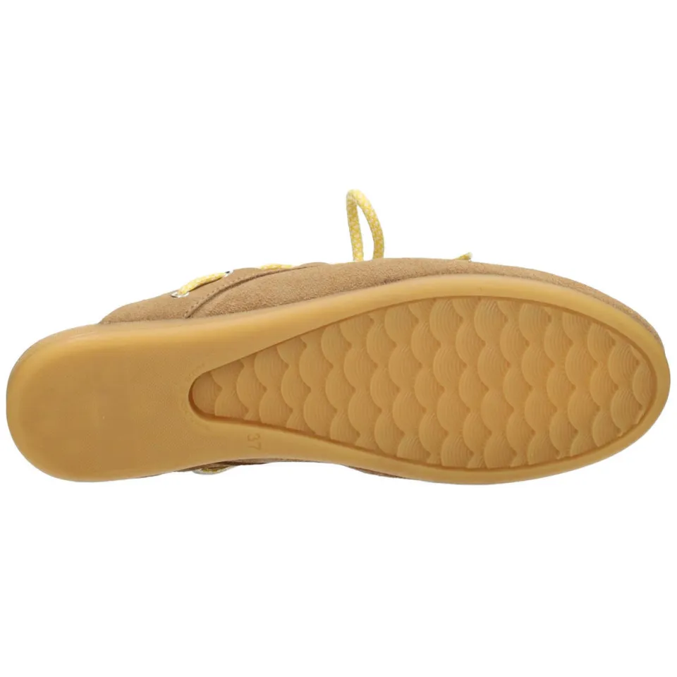 Poelman Loes suède slipper camel, foto 2