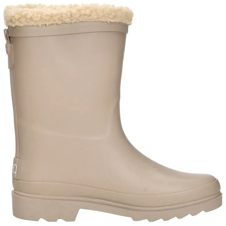 Keq Rainboots Fur regenlaarzen beige