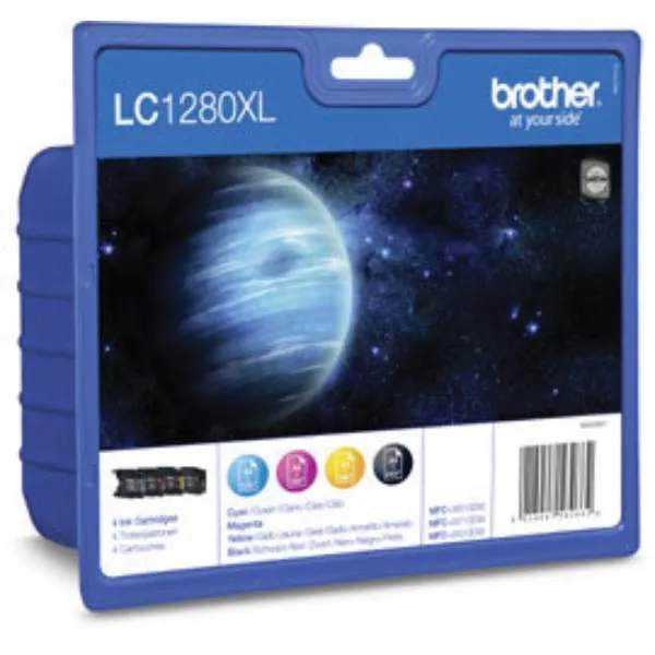 Brother LC1280XL multipack inktcartridges Zwart