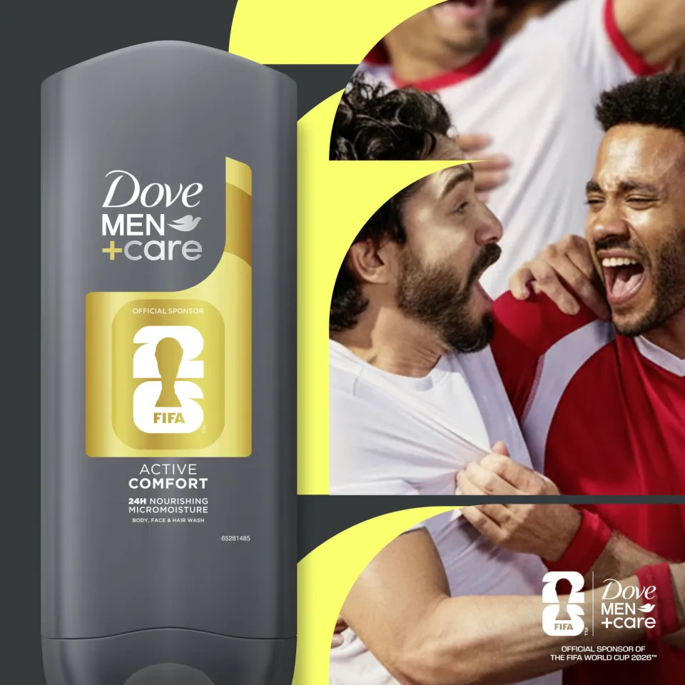 Dove Men+Care Active Comfort FIFA Edition 3-in-1 douchegel, foto 5