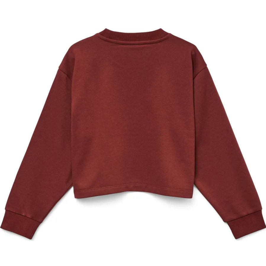 Vero Moda GIRL sweater donkerrood, foto 3