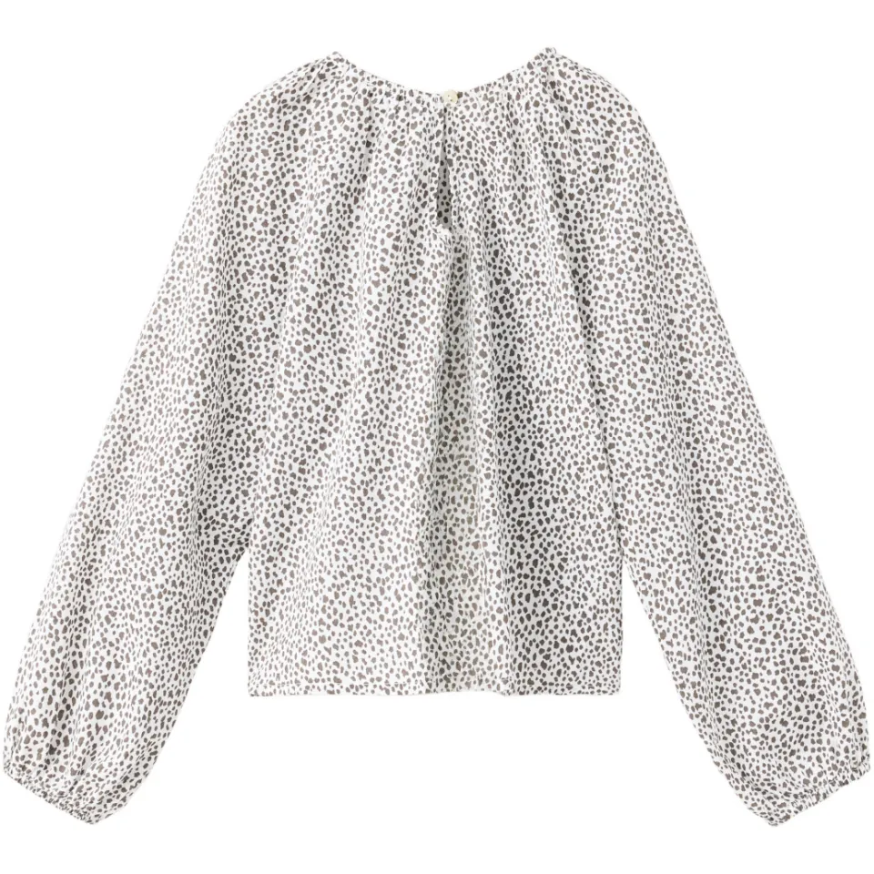Mango longsleeve met koeienprint wit, foto 5