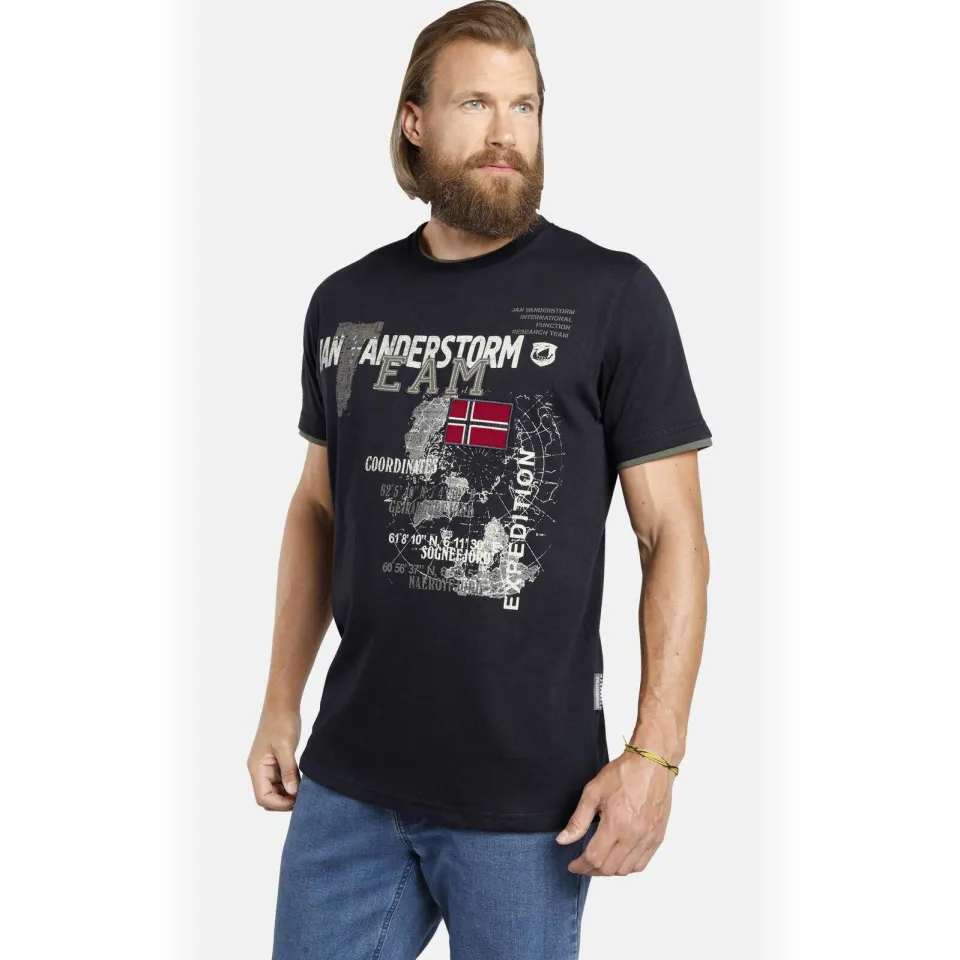 Jan Vanderstorm Sölve T-shirt donkerblauw