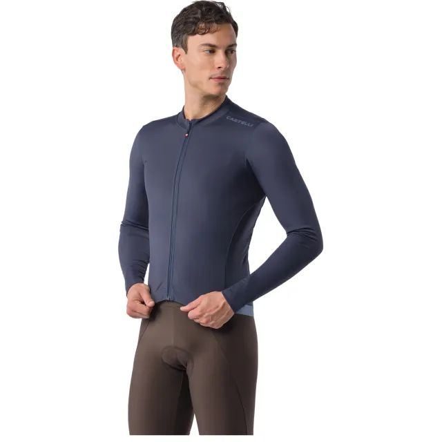 Castelli Espresso Thermal 2 fietsshirt blauw