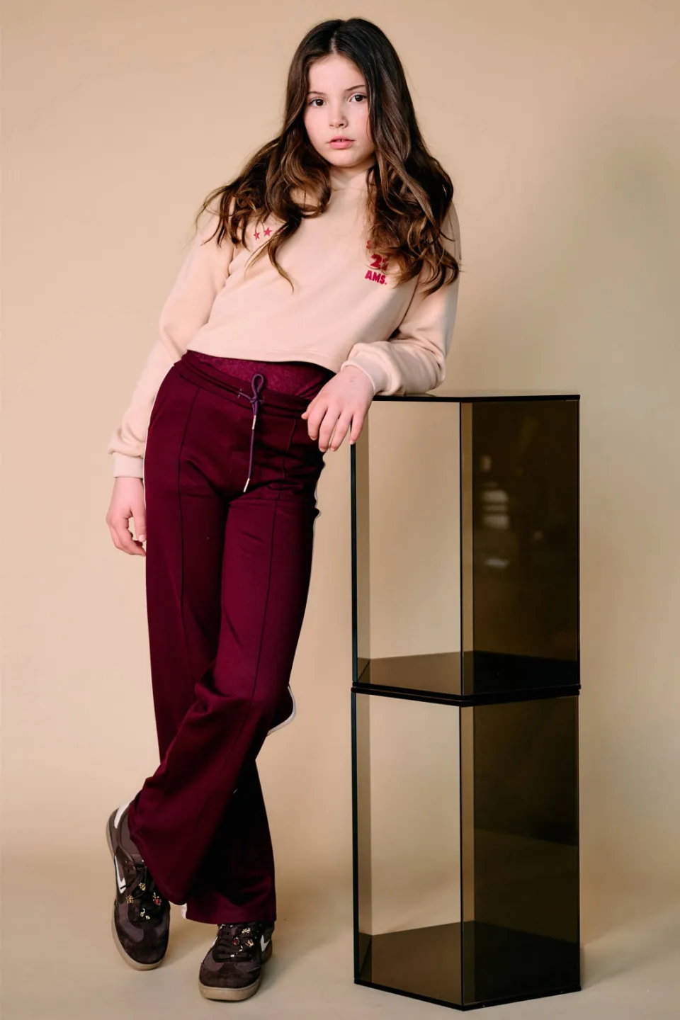 NoBell’ Sylvie broek donkerrood