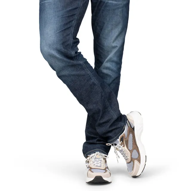 Poelman Dex leren sneakers beige/taupe, foto 4