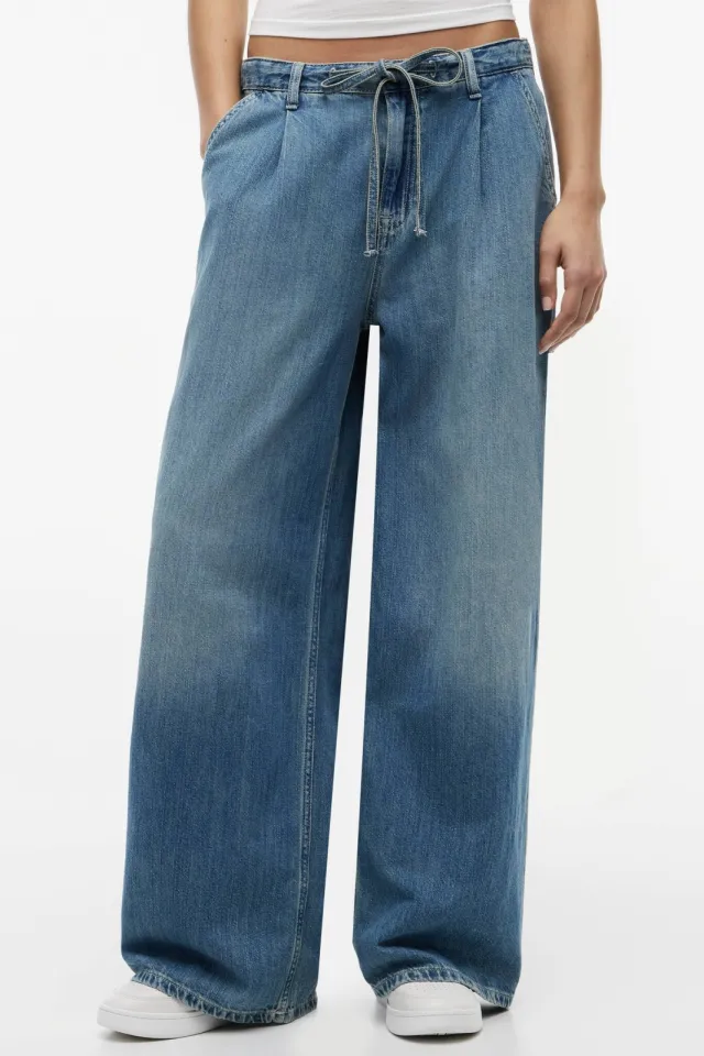Tommy Jeans regular waist wide leg jeans - mediumblauw Medium blue