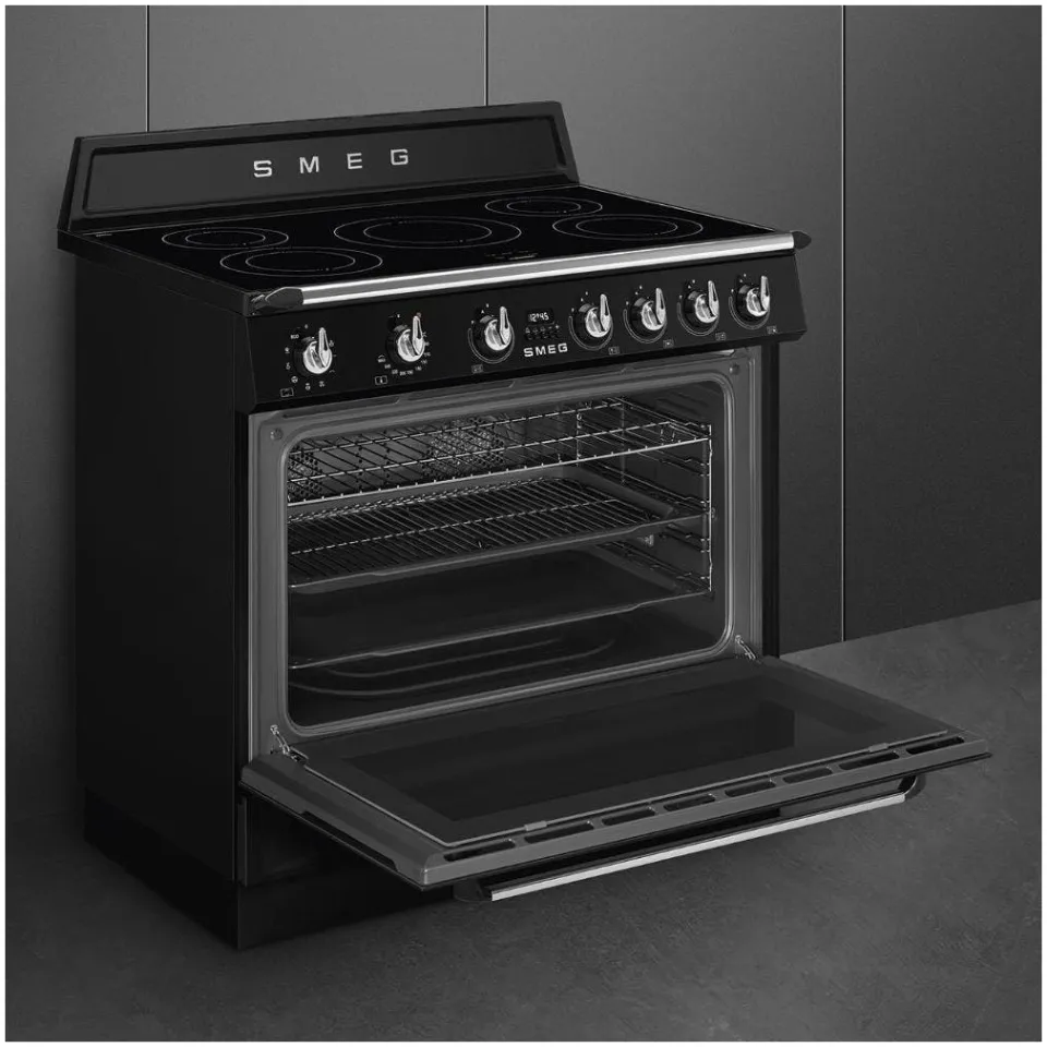 Smeg TR90IMBL fornuis zwart, foto 4