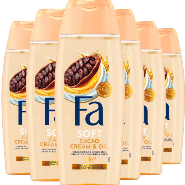 Fa Cream & Oil Cacaobutter & Coco Oil douchegel 6 x 250 ml