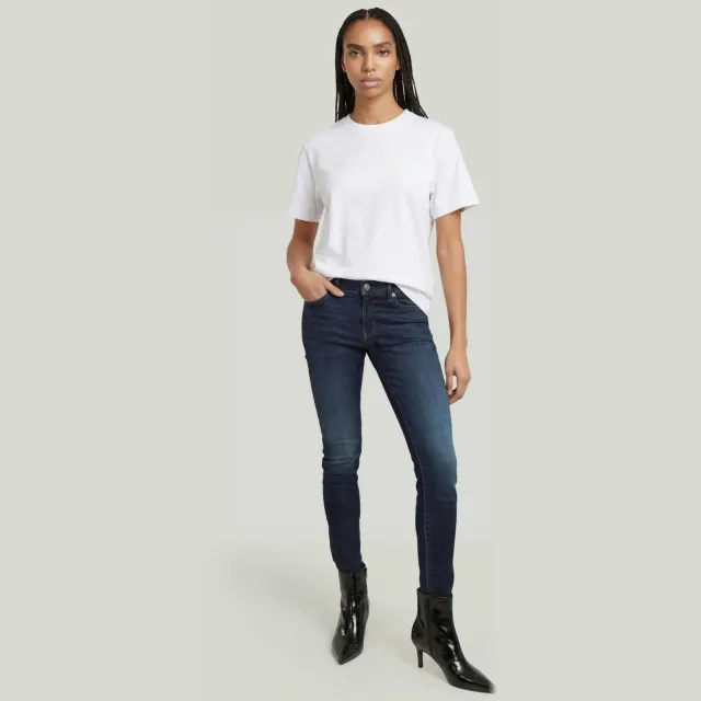 G-Star 3301 high waist skinny jeans Dark blue denim