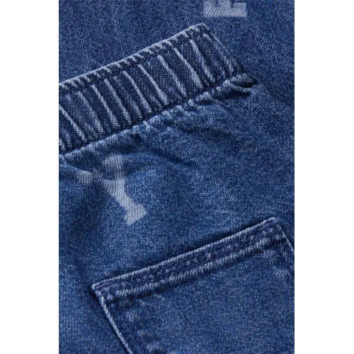 Tommy Hilfiger wide leg jeans met print - mediumblauw Jongens Denim All over print, foto 3