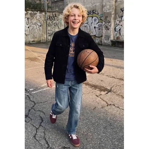 Jack & Jones JUNIOR corduroy overhemd - zwart, foto 4