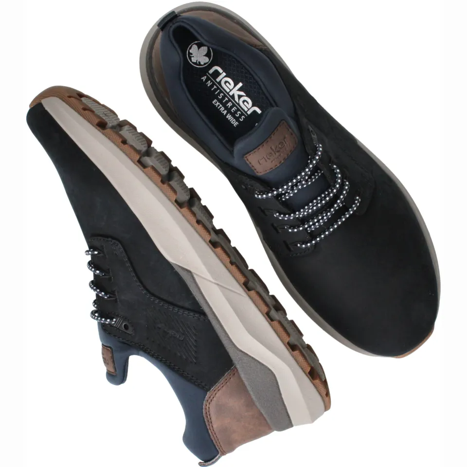 Rieker 06050 lage sneaker blauw, foto 5