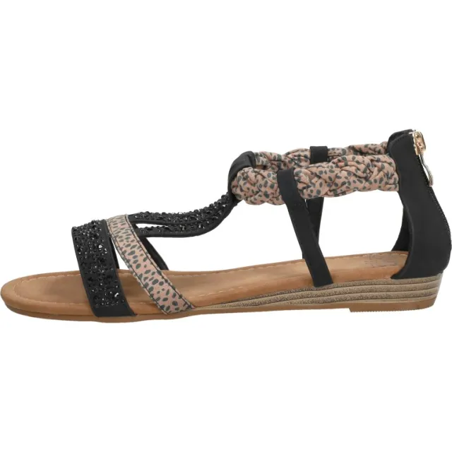 Sub55 sandalen zwart, foto 2