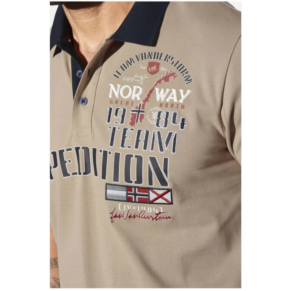 Jan Vanderstorm loose polo ERLING Plus beige, foto 4