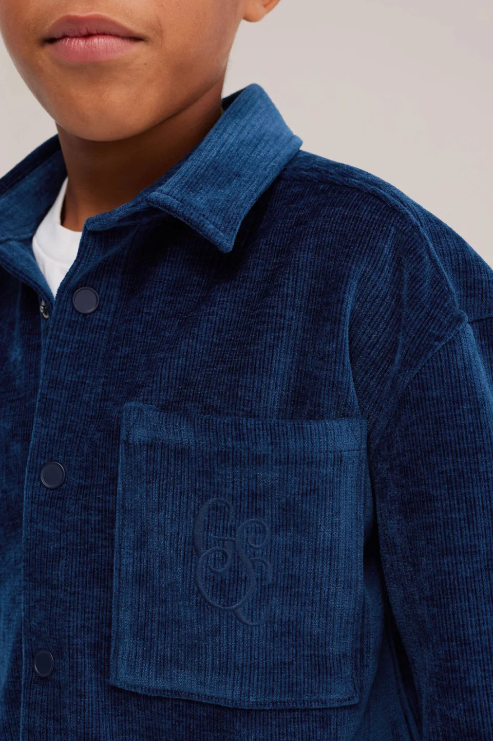 WE Fashion relaxed fit overshirt - blauw, foto 6