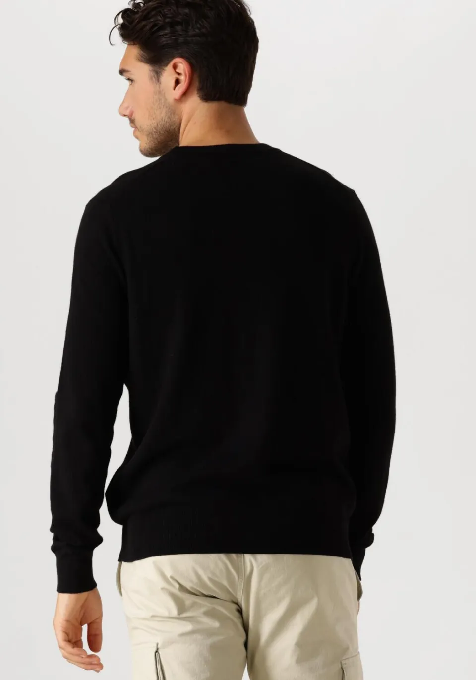 Lyle & Scott Heren Truien & Vesten Cotton Merino Crew Neck Jumper - Zwart, foto 5