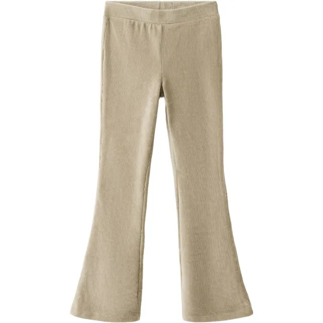 Mango Kids flared corduroy broek zand