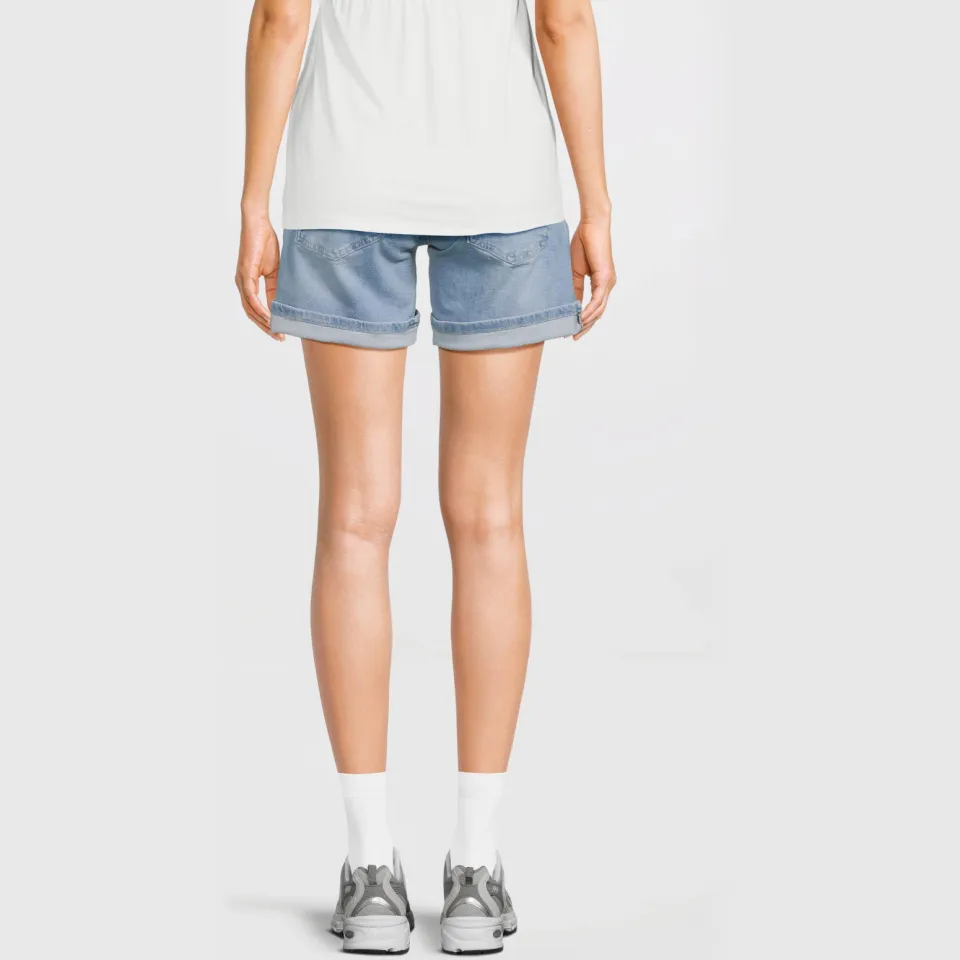 LOVE2WAIT slim fit jeansshort lichtblauw, foto 5